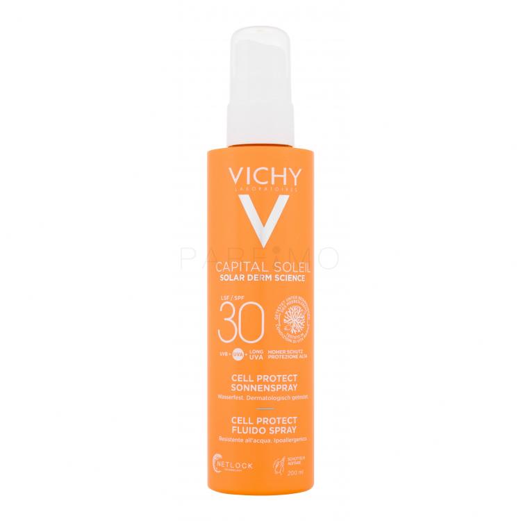 Vichy Capital Soleil Cell Protect Water Fluid Spray SPF30 Fényvédő készítmény testre 200 ml