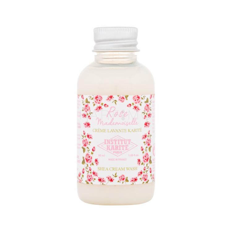 Institut Karité Shea Cream Wash Rose Mademoiselle Krémtusfürdő nőknek 50 ml