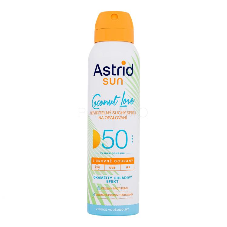 Astrid Sun Coconut Love Dry Mist Spray SPF50 Fényvédő készítmény testre 150 ml