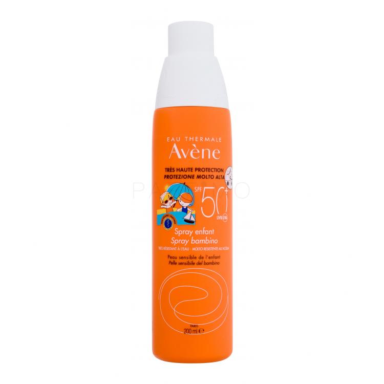 Avene Sun Kids Spray SPF50+ Fényvédő készítmény testre gyermekeknek 200 ml