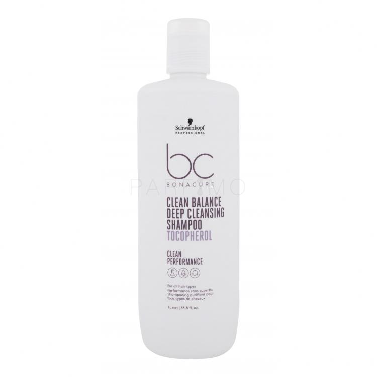 Schwarzkopf Professional BC Bonacure Clean Balance Tocopherol Shampoo Sampon nőknek 1000 ml