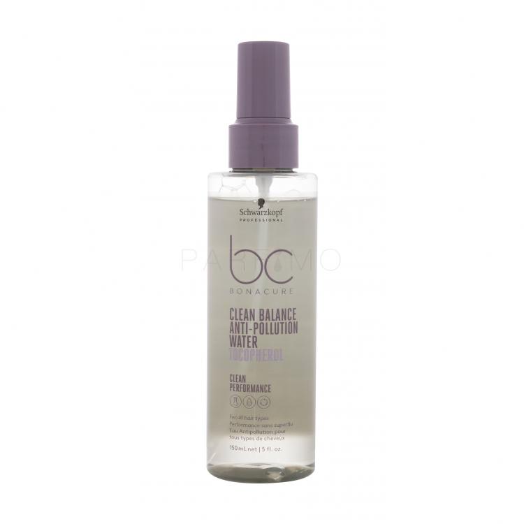 Schwarzkopf Professional BC Bonacure Clean Balance Tocopherol Anti-Pollution Water Öblítést nem igénylő hajápoló nőknek 150 ml