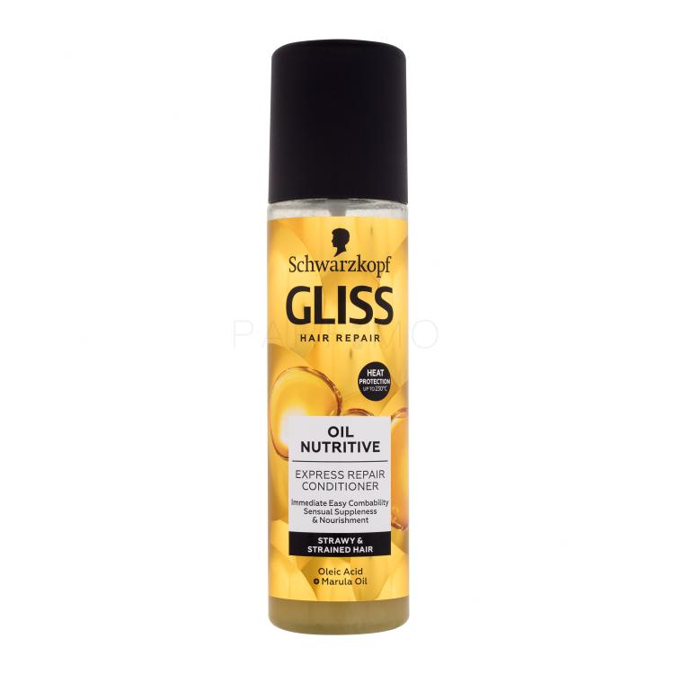 Schwarzkopf Gliss Oil Nutritive Express-Repair-Conditioner Hajkondicionáló nőknek 200 ml