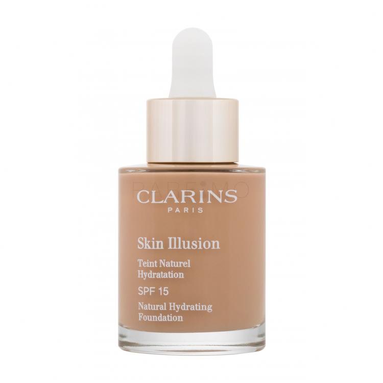 Clarins Skin Illusion Natural Hydrating SPF15 Alapozó nőknek 30 ml Változat 112.3 Sandalwood