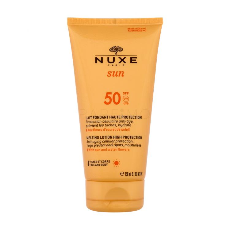 NUXE Sun High Protection Melting Lotion SPF50 Fényvédő készítmény testre nőknek 150 ml