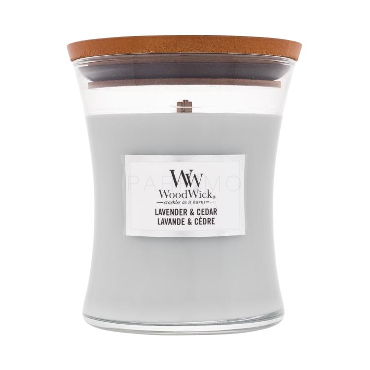 WoodWick Lavender &amp; Cedar Illatgyertya 275 g