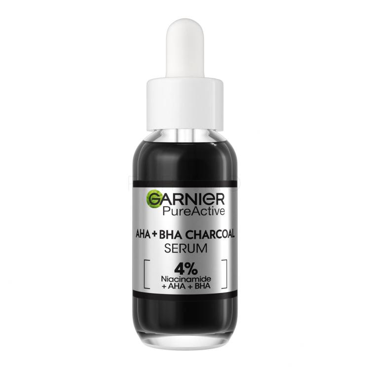 Garnier Pure Active AHA + BHA Charcoal Serum Arcszérum 30 ml