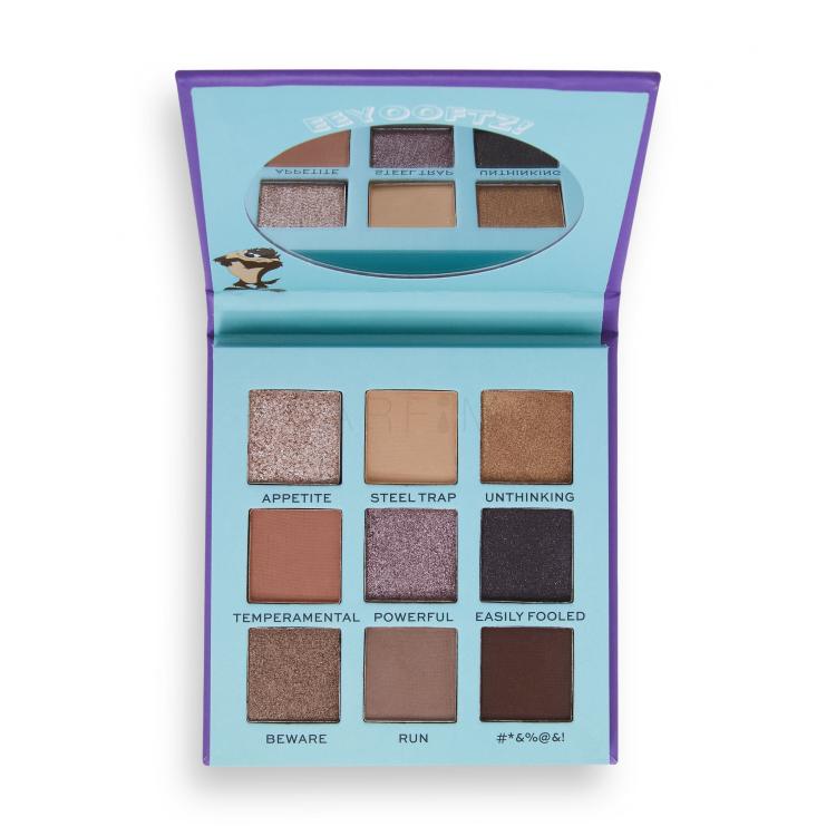 I Heart Revolution Looney Tunes Eyeshadow Palette Szemhéjfesték nőknek 9 g Változat Taz