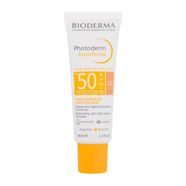 BIODERMA Photoderm Aquafluid Tinted SPF50+ Fényvédő készítmény arcra 40 ml Változat Golden