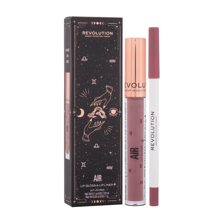 Makeup Revolution London Fantasy Lip Kit Ajándékcsomagok Fantasy Lip Gloss szájfény 3 ml + Fantasy Lip Liner szájkontúrceruza 1 g Air