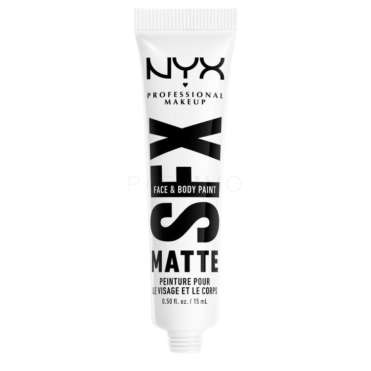 NYX Professional Makeup SFX Face And Body Paint Matte Alapozó nőknek 15 ml Változat 06 White Frost