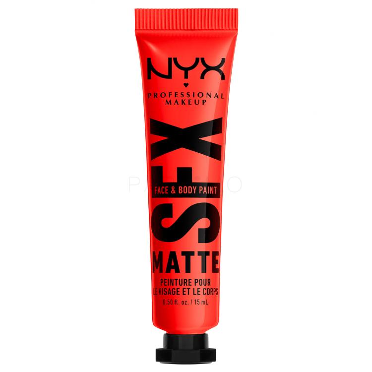 NYX Professional Makeup SFX Face And Body Paint Matte Alapozó nőknek 15 ml Változat 02 Fired Up