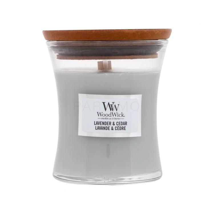 WoodWick Lavender &amp; Cedar Illatgyertya 85 g