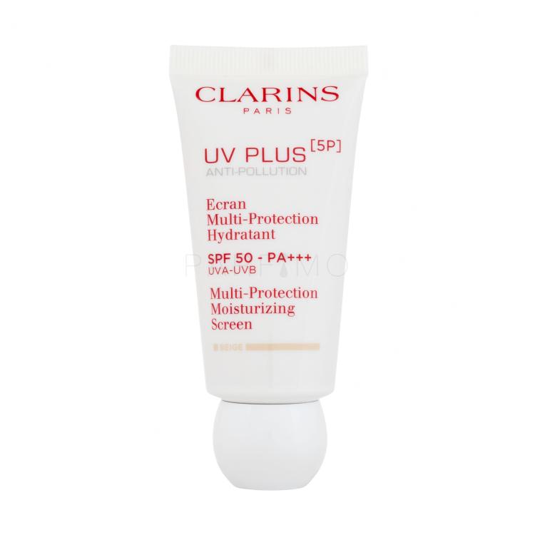 Clarins UV Plus 5P Multi-Protection Moisturizing Screen SPF50 Fényvédő készítmény arcra nőknek 30 ml Változat Beige