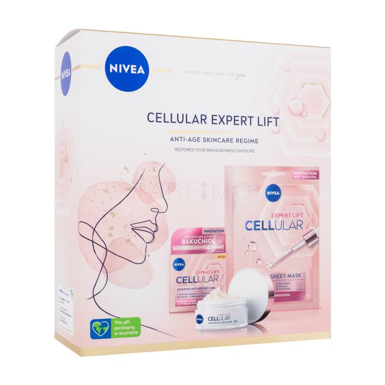 Nivea Cellular Expert Lift Ajándékcsomagok Cellular Expert Lift nappali arckrém 50 ml + Cellular Expert Lift fátyolmaszk 1 db