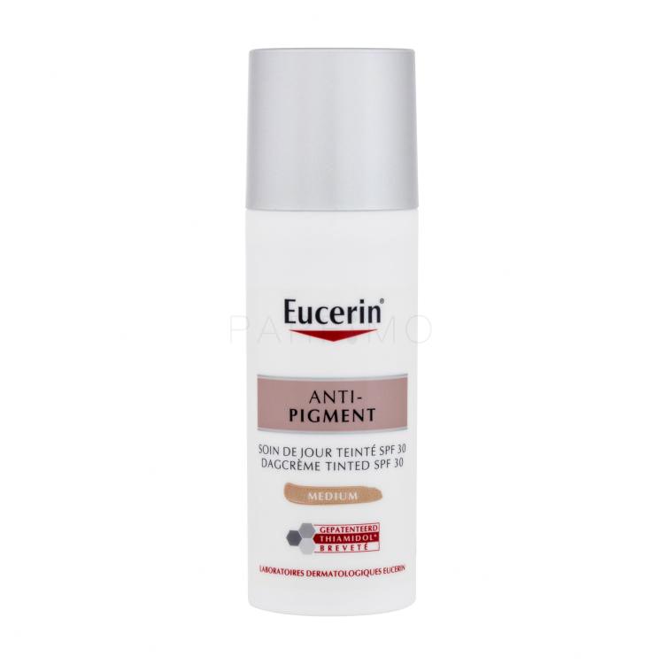 Eucerin Anti-Pigment Tinted Day Cream SPF30 Nappali arckrém nőknek 50 ml Változat Medium