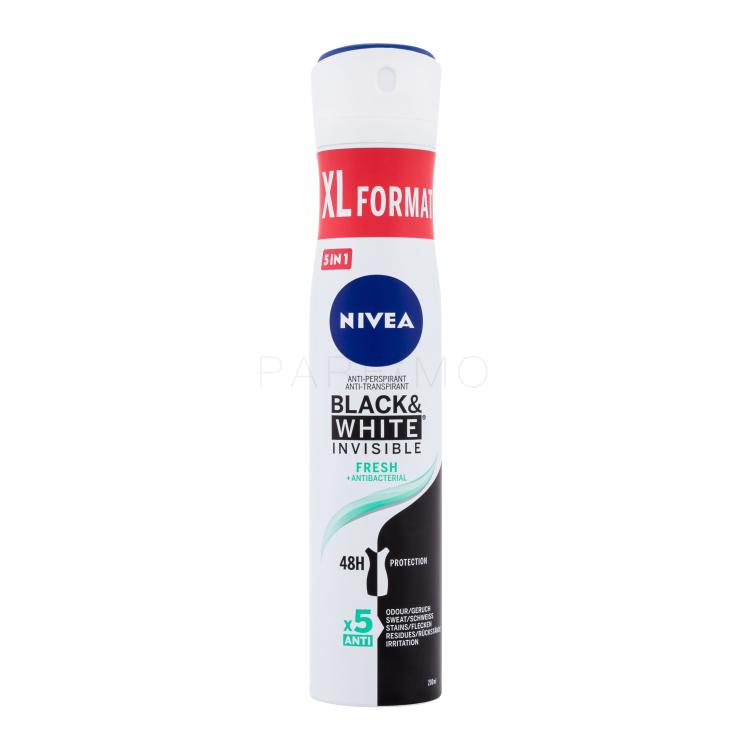 Nivea Black &amp; White Invisible Fresh 48h Izzadásgátló nőknek 200 ml