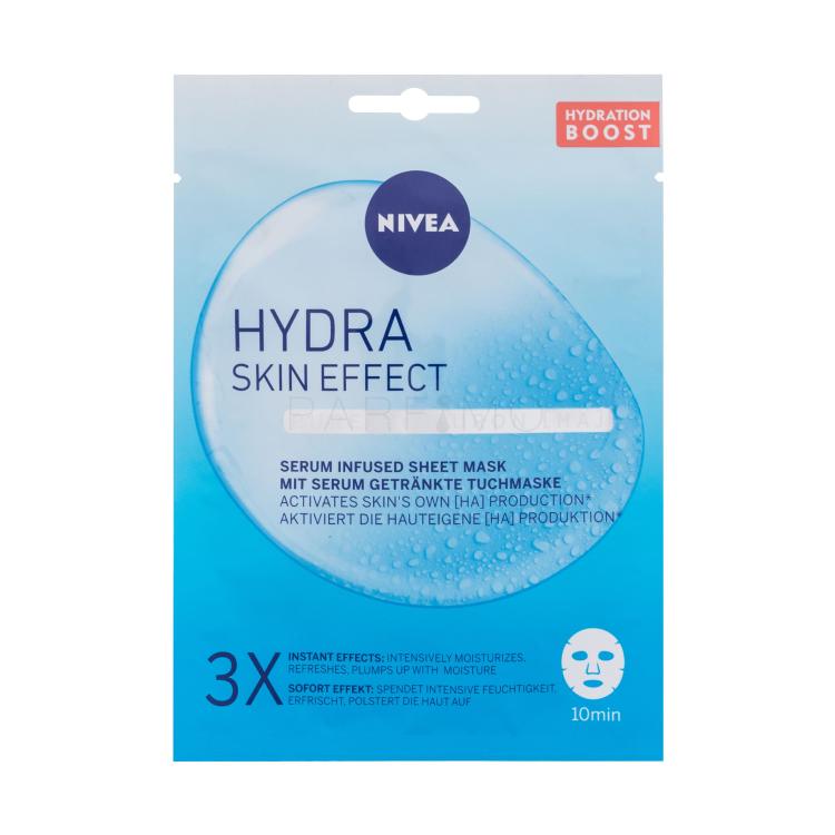 Nivea Hydra Skin Effect Serum Infused Sheet Mask Arcmaszk nőknek 1 db