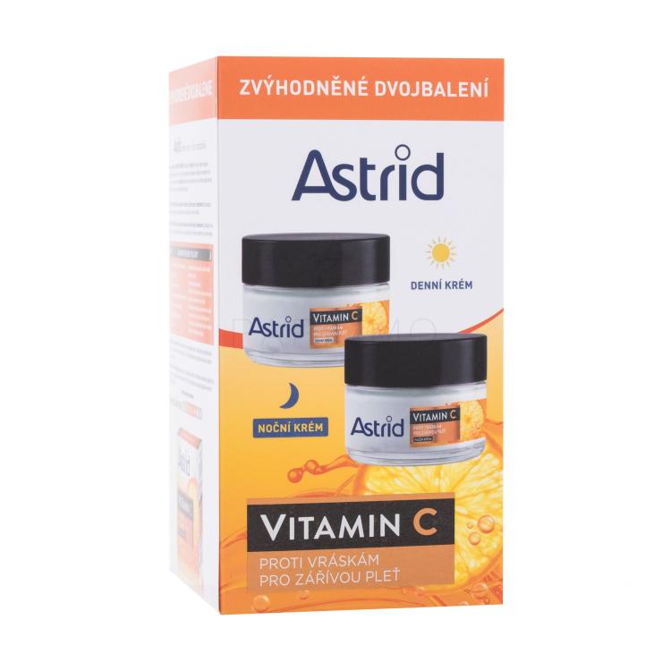 Astrid Vitamin C Duo Set Ajándékcsomagok Vitamin C Day Cream nappali arckrém 50 ml + Vitamin C Night Cream éjszakai arckrém 50 ml