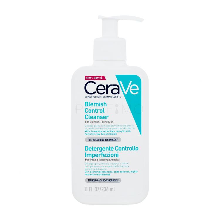 CeraVe Facial Cleansers Blemish Control Cleanser Arctisztító gél nőknek 236 ml