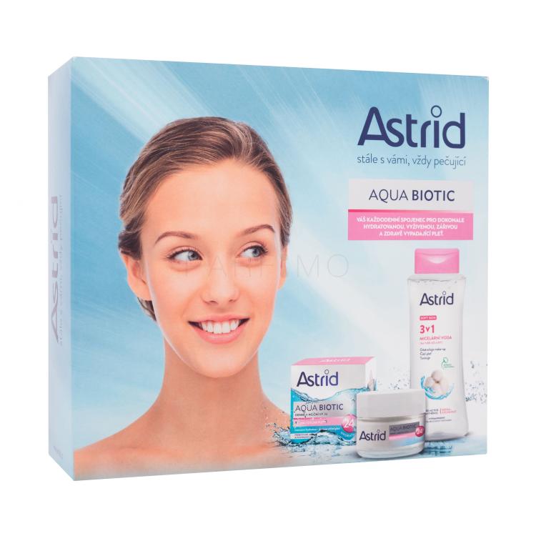 Astrid Aqua Biotic Ajándékcsomagok Aqua Biotic nappali és éjszakai arckrém 50 ml + Aqua Biotic 3in1 Micellar Water micellás víz 400 ml