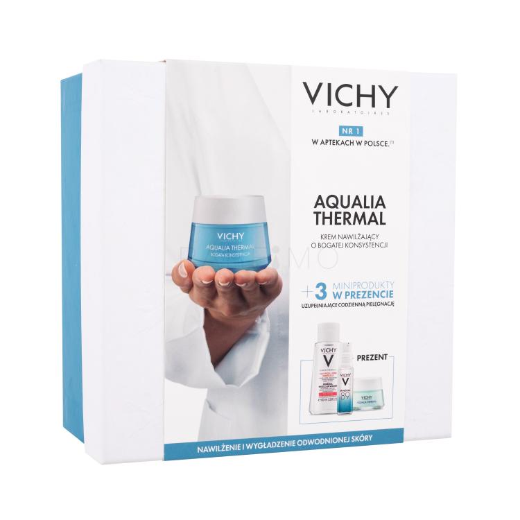 Vichy Aqualia Thermal Ajándékcsomagok Aqualia Thermal Day Cream nappali arckrém 50 ml + Aqualia Thermal Night Spa éjszakai arckrém 15 ml + Purete Thermale Mineral Micellar Water micellás víz 100 ml + Minéral 89 Booster arcszérum 10 ml