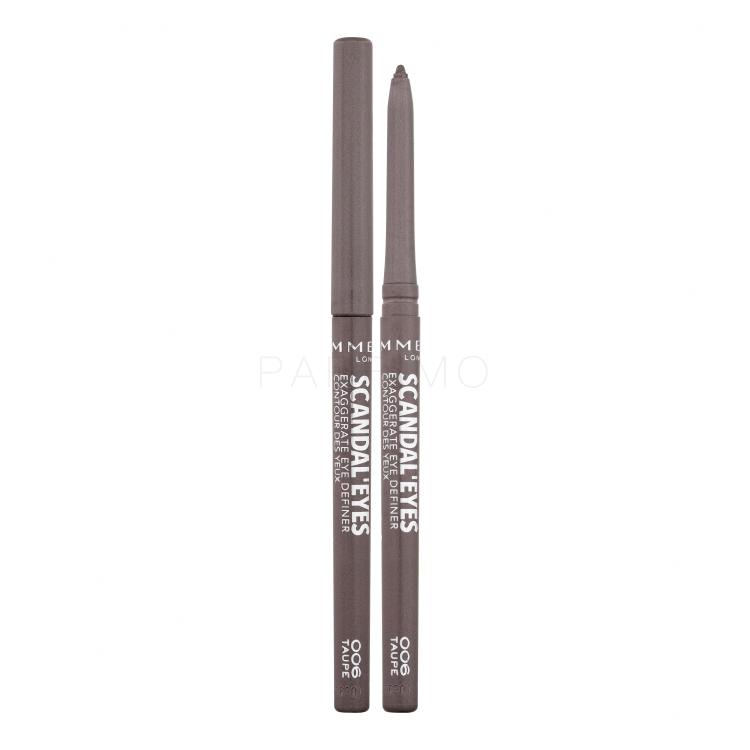 Rimmel London Scandaleyes Exaggerate Eye Definer Szemceruza nőknek 0,35 g Változat 006 Taupe