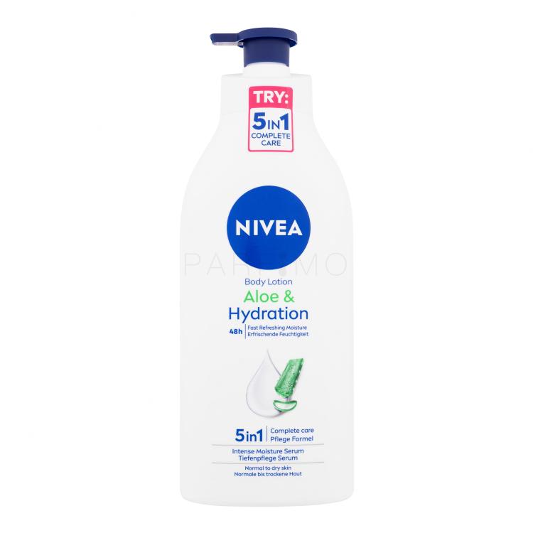 Nivea Aloe &amp; Hydration 48h Testápoló tej nőknek 625 ml