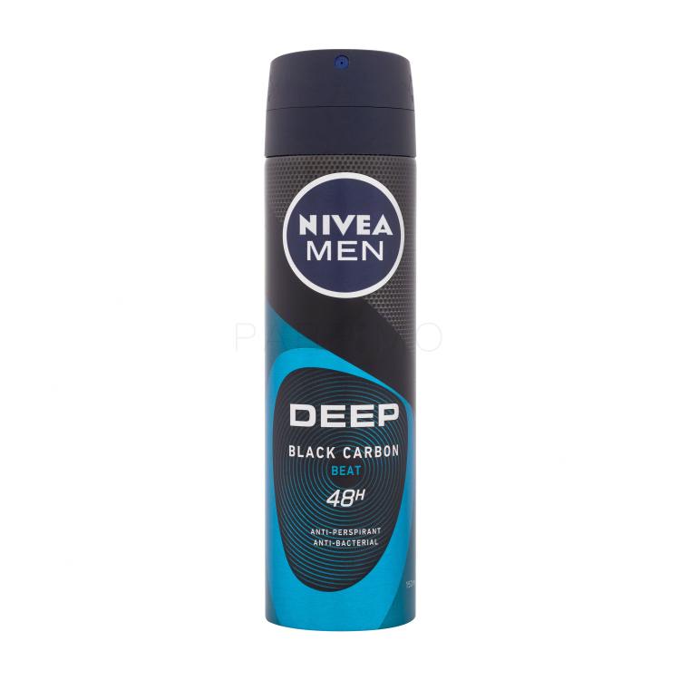 Nivea Men Deep Black Carbon Beat 48H Izzadásgátló férfiaknak 150 ml