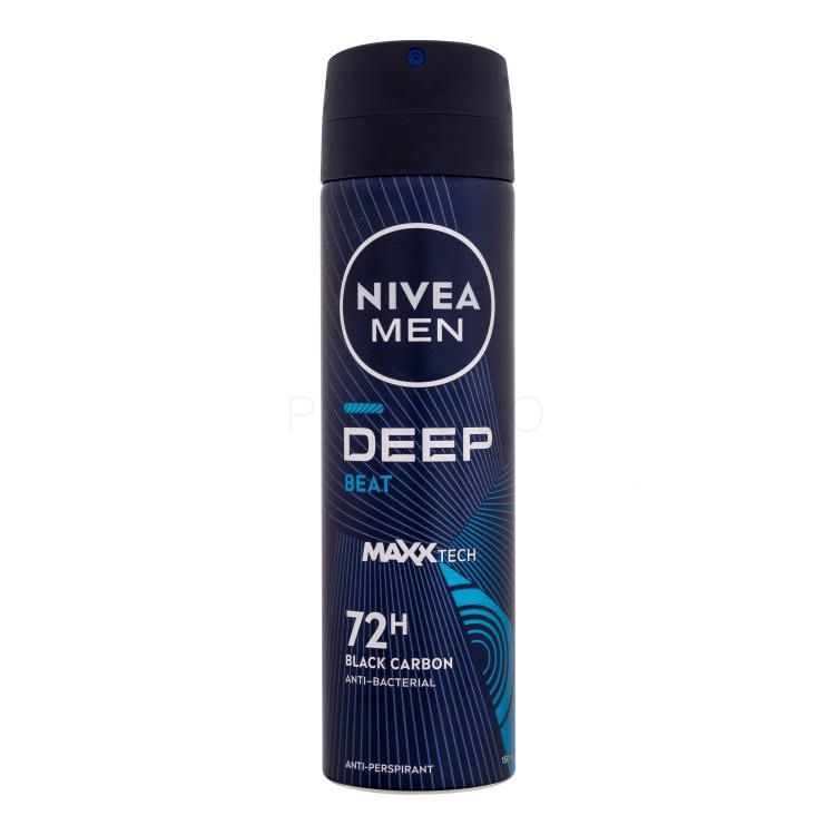 Nivea Men Deep Black Carbon Beat 72H Izzadásgátló férfiaknak 150 ml