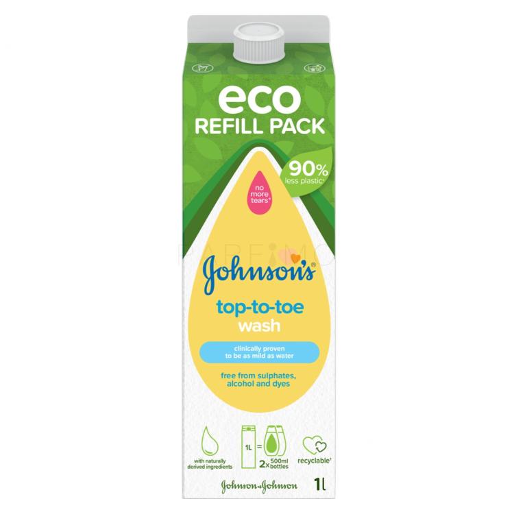 Johnson´s Top-to-Toe Wash Tusfürdő gyermekeknek Refill 1000 ml