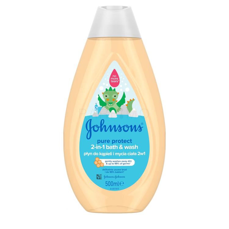 Johnson´s Kids Pure Protect 2-in-1 Bath &amp; Wash Tusfürdő gyermekeknek 500 ml