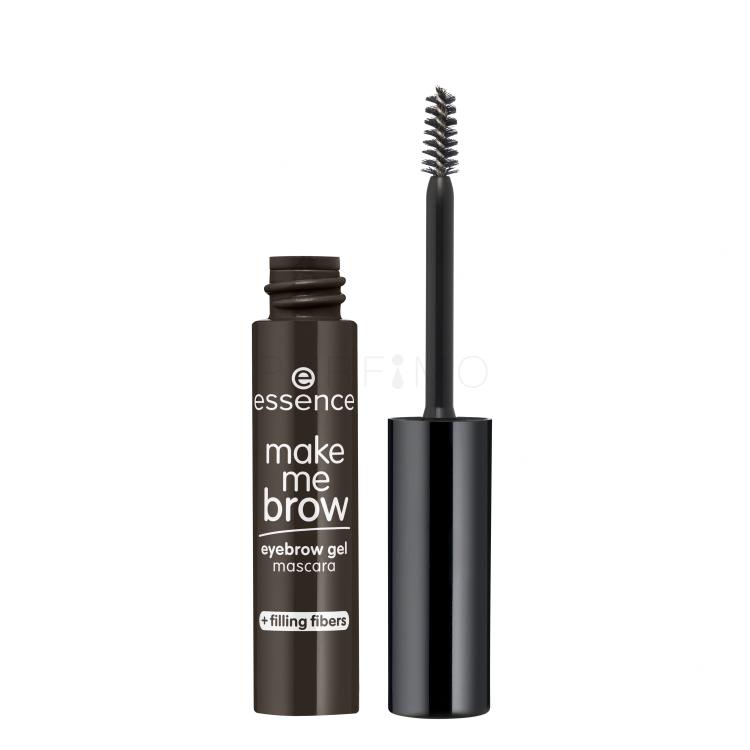 Essence Make Me Brow Eyebrow Gel Mascara Szemöldökspirál nőknek 3,8 ml Változat 06 Ebony Brows