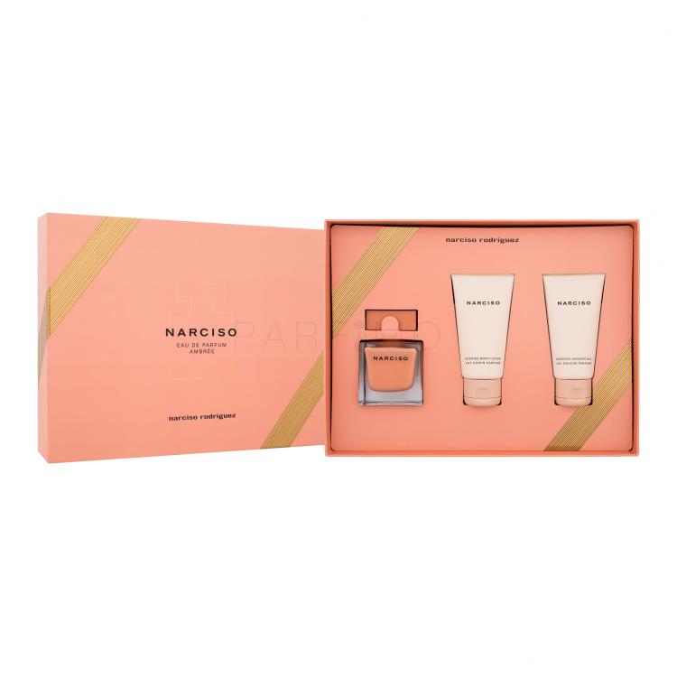 Narciso Rodriguez Narciso Ambrée Ajándékcsomagok Eau de Parfum 50 ml + testápoló tej 50 ml + tusfürdő 50 ml