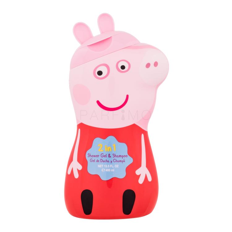 Peppa Pig Peppa Shower Gel &amp; Shampoo Tusfürdő gyermekeknek 400 ml