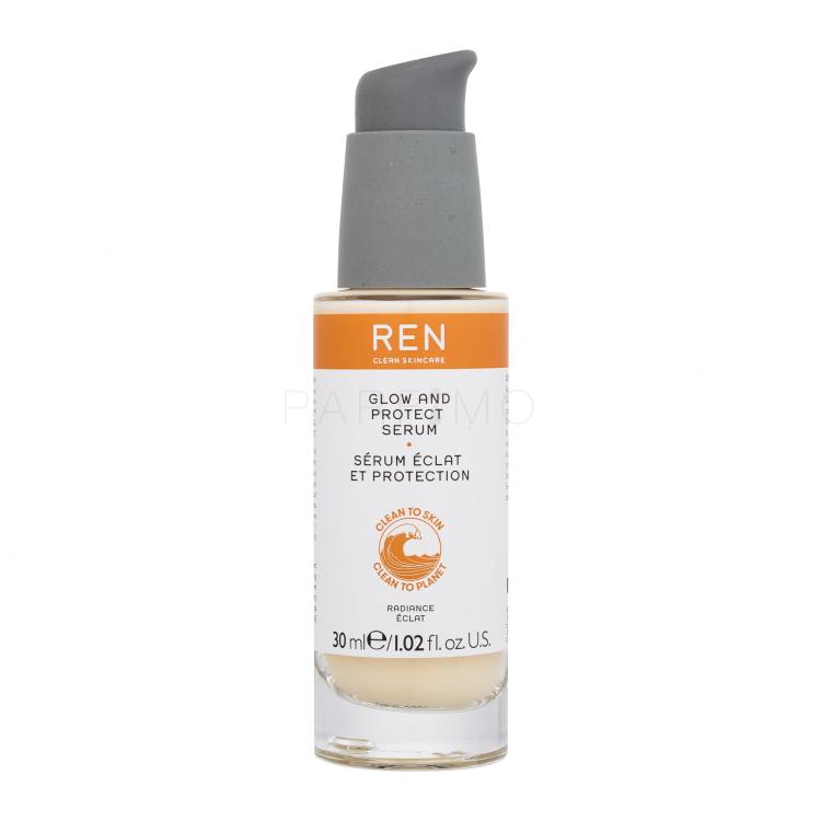 REN Clean Skincare Radiance Glow And Protect Serum Arcszérum nőknek 30 ml