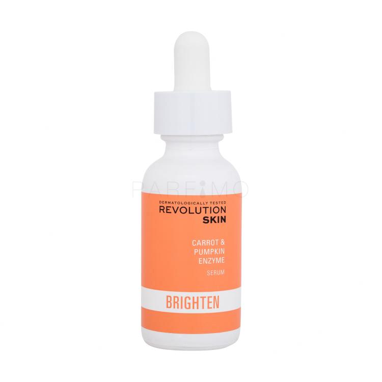 Revolution Skincare Brighten Carrot &amp; Pumpkin Enzyme Serum Arcszérum nőknek 30 ml