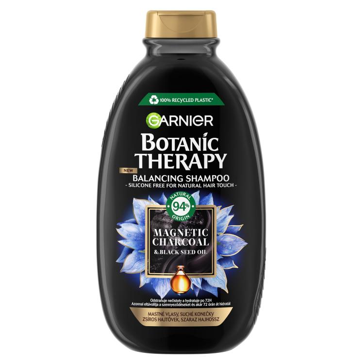 Garnier Botanic Therapy Magnetic Charcoal &amp; Black Seed Oil Sampon nőknek 400 ml