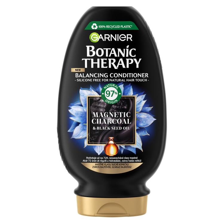 Garnier Botanic Therapy Magnetic Charcoal &amp; Black Seed Oil Hajkondicionáló nőknek 200 ml