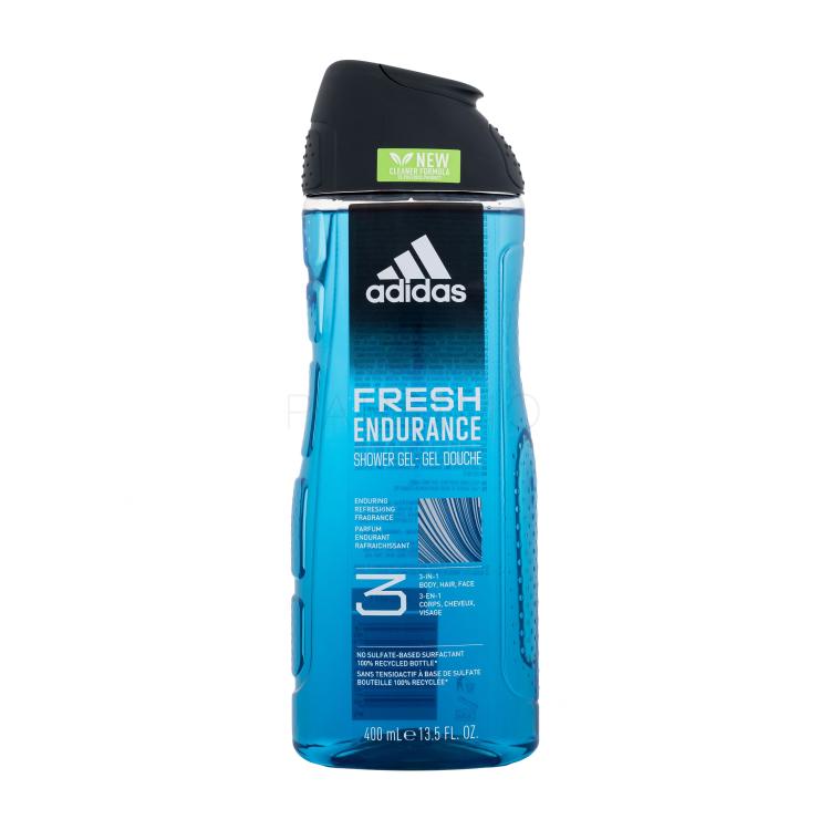 Adidas Fresh Endurance Shower Gel 3-In-1 New Cleaner Formula Tusfürdő férfiaknak 400 ml