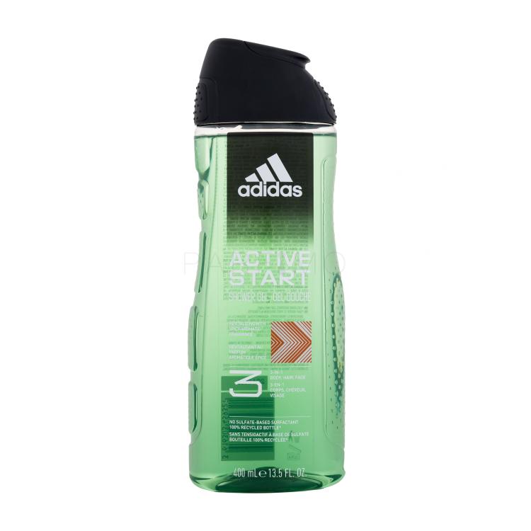 Adidas Active Start Shower Gel 3-In-1 Tusfürdő férfiaknak 400 ml