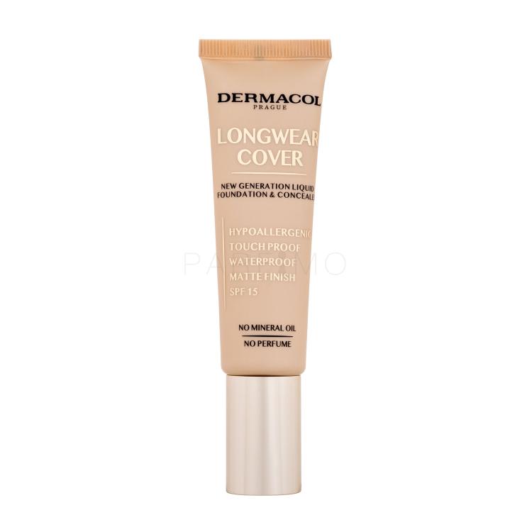 Dermacol Longwear Cover SPF15 Alapozó nőknek 30 ml Változat Bronze