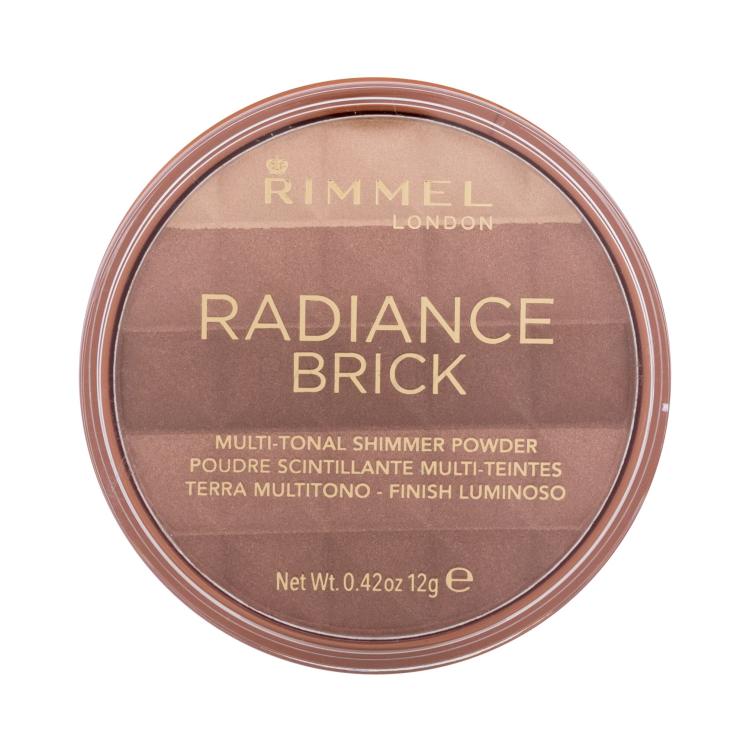 Rimmel London Radiance Brick Bronzosító nőknek 12 g Változat 002 Medium sérült doboz