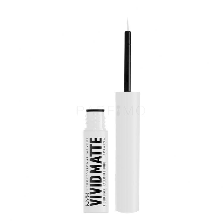 NYX Professional Makeup Vivid Matte Szemhéjtus nőknek 2 ml Változat 02 White