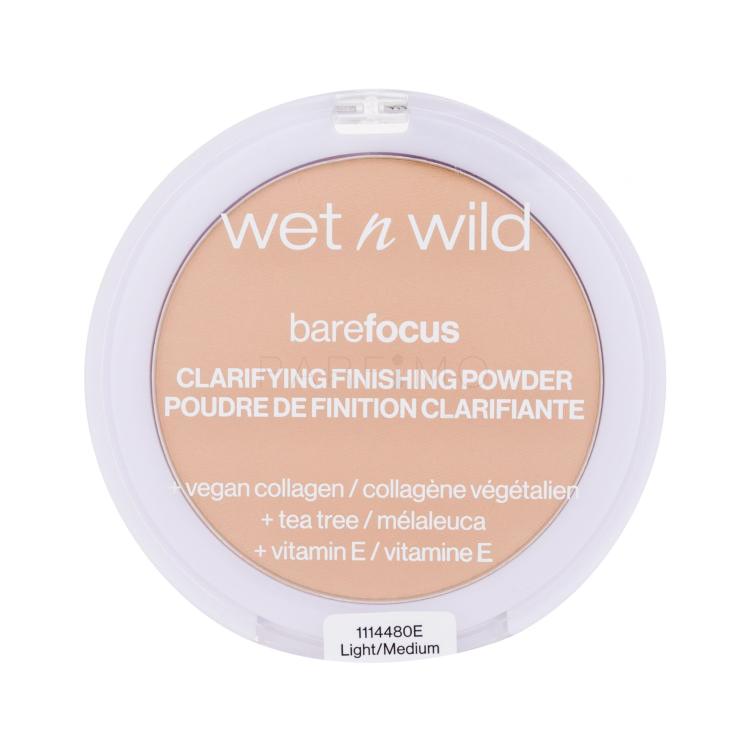 Wet n Wild Bare Focus Clarifying Finishing Powder Púder nőknek 6 g Változat Light-Medium