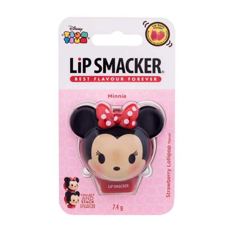 Lip Smacker Disney Minnie Mouse Strawberry Lollipop Ajakbalzsam gyermekeknek 7,4 g