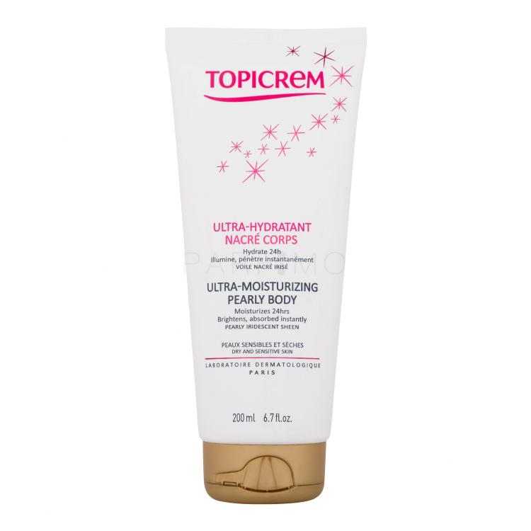 Topicrem Ultra-Moisturizing Pearly Body Testápoló tej nőknek 200 ml