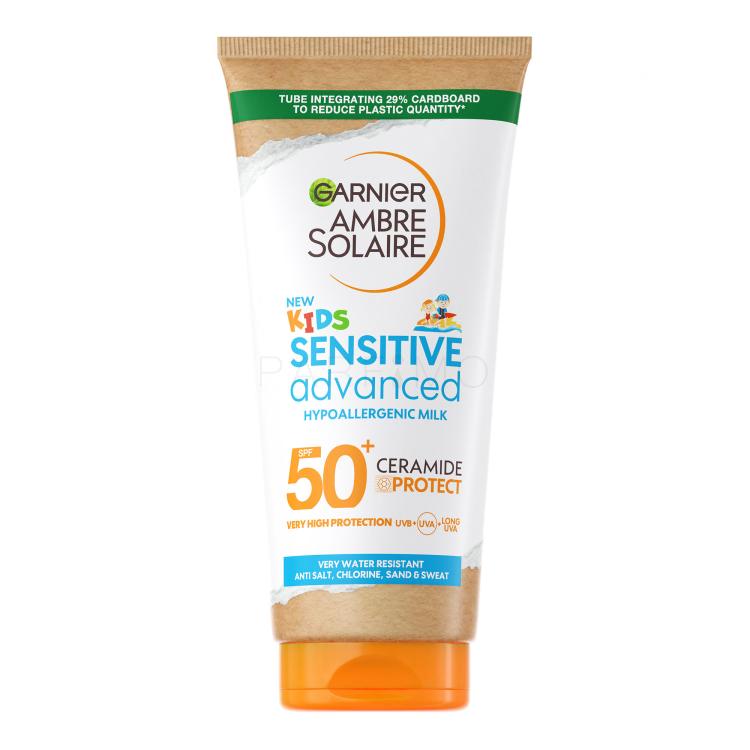 Garnier Ambre Solaire Kids Advanced Sensitive Hypoallergenic Milk SPF50+ Fényvédő készítmény testre gyermekeknek 175 ml