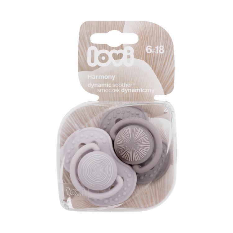 LOVI Harmony Dynamic Soother Boy 6-18m Cumi gyermekeknek 2 db