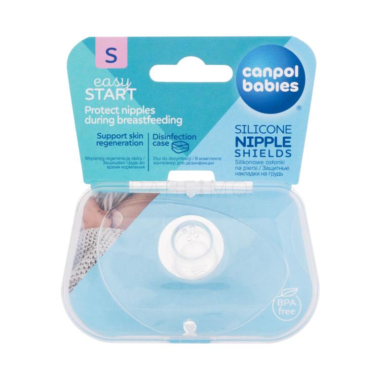 Canpol babies Easy Start Silicone Nipple Shields S Melltartóbetét nőknek 2 db